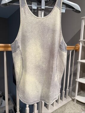 Lululemon Sculpt Tank Il in the Ocean Spray Fluro Citrus pattern Size 4